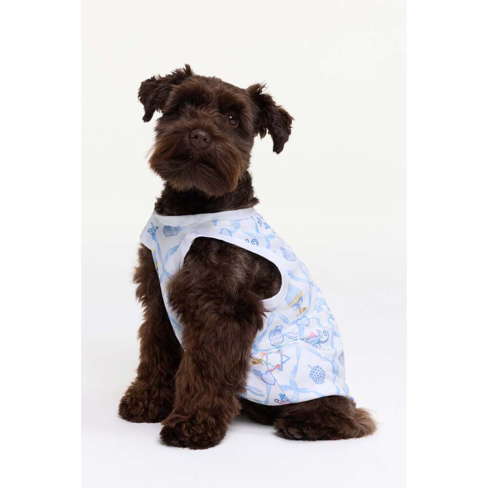 Roller Rabbit Starry Nights Lattice Dog Pajamas Size SBLUE / S
